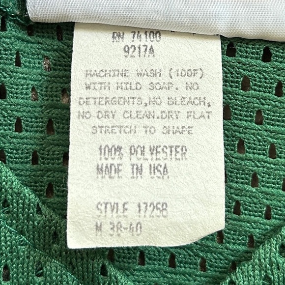 Teamwork Athletic Apparel Vintage Athletics Green Embroidered Jersey Size 38-40 - Picture 8 of 11